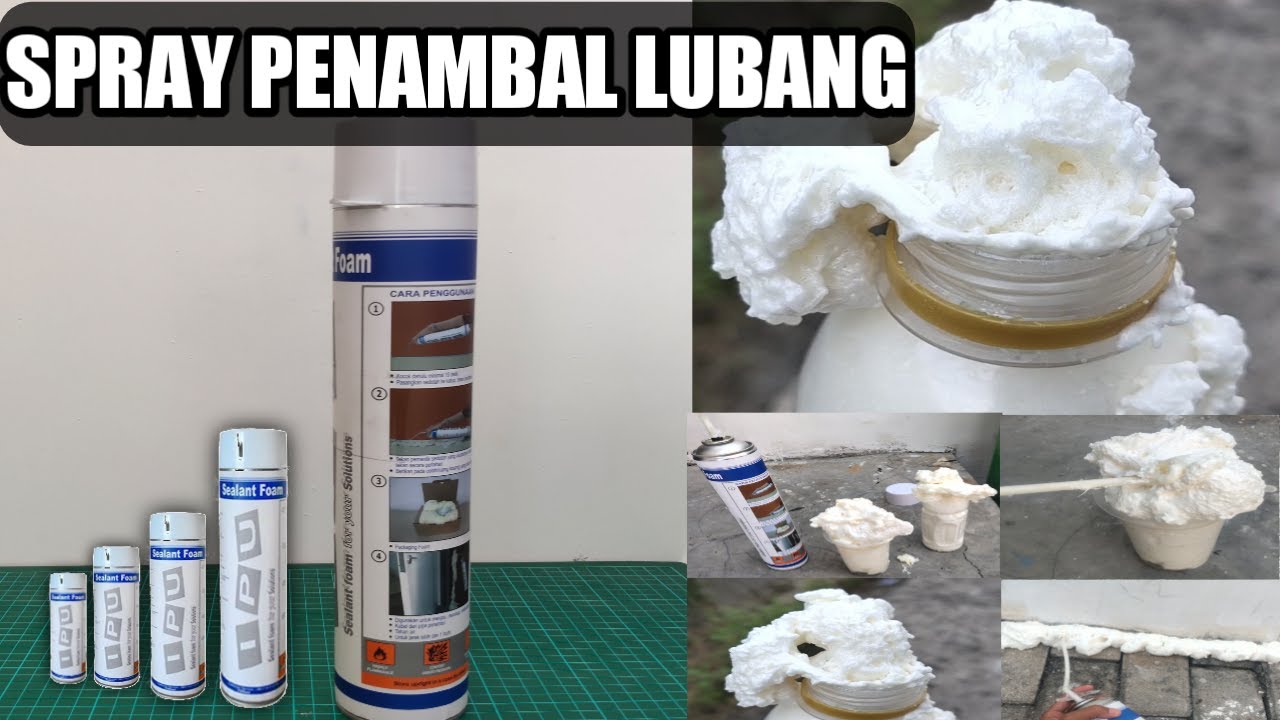 Pu Foam Spray Semprotan Busa Cocok Untuk Menambal Lubang Dinding,Pipa,Atap Dan Mengisi Celah