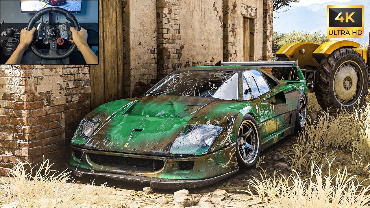 Rebuilding Ferrari F40 Competizione 1989 - Forza Horizon 5 Logitech G29 Stering Wheel Gameplay