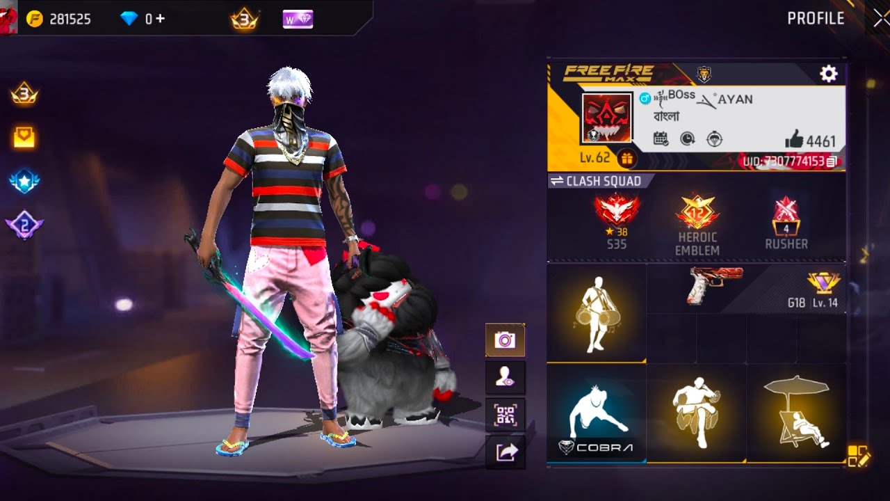 free fire gameplay live