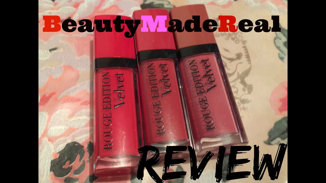 Bourjois Rouge Edition Velvet Matte Lipstick Review And Lip Swatches