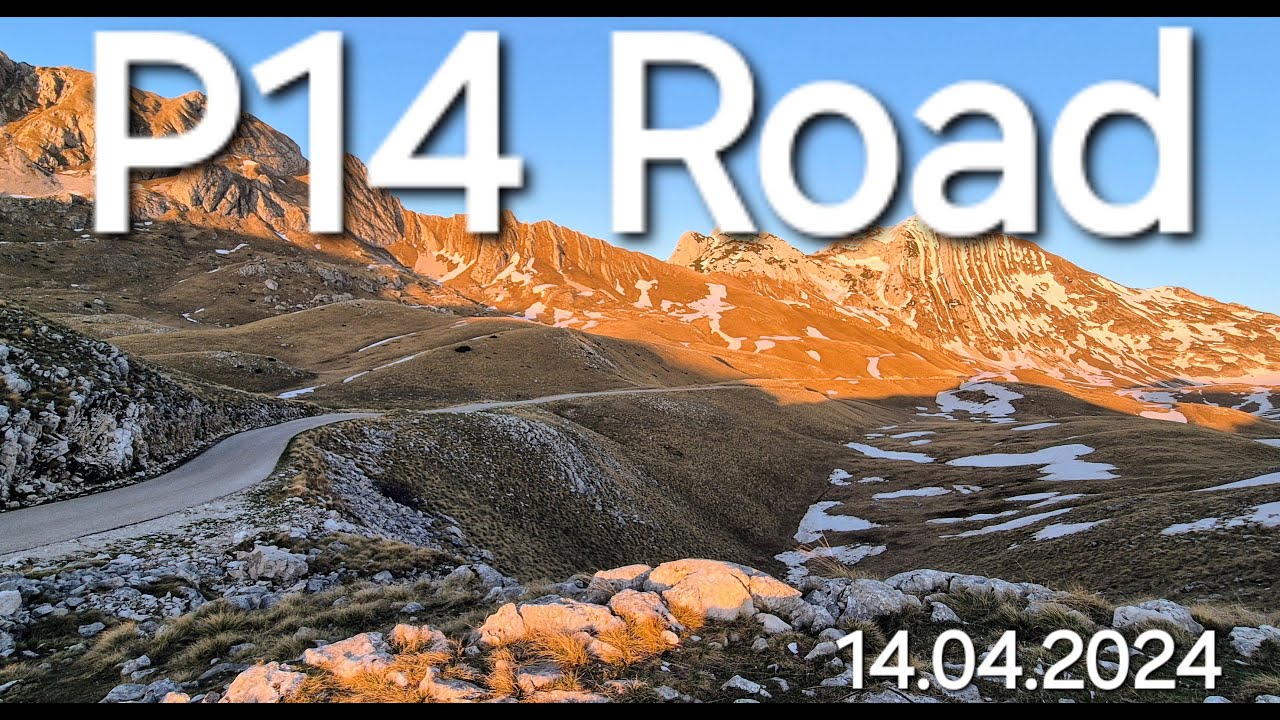 Montenegro Durmitor P14 Road Czarnogóra Durmitor Droga P14 Plužine - Žabljak