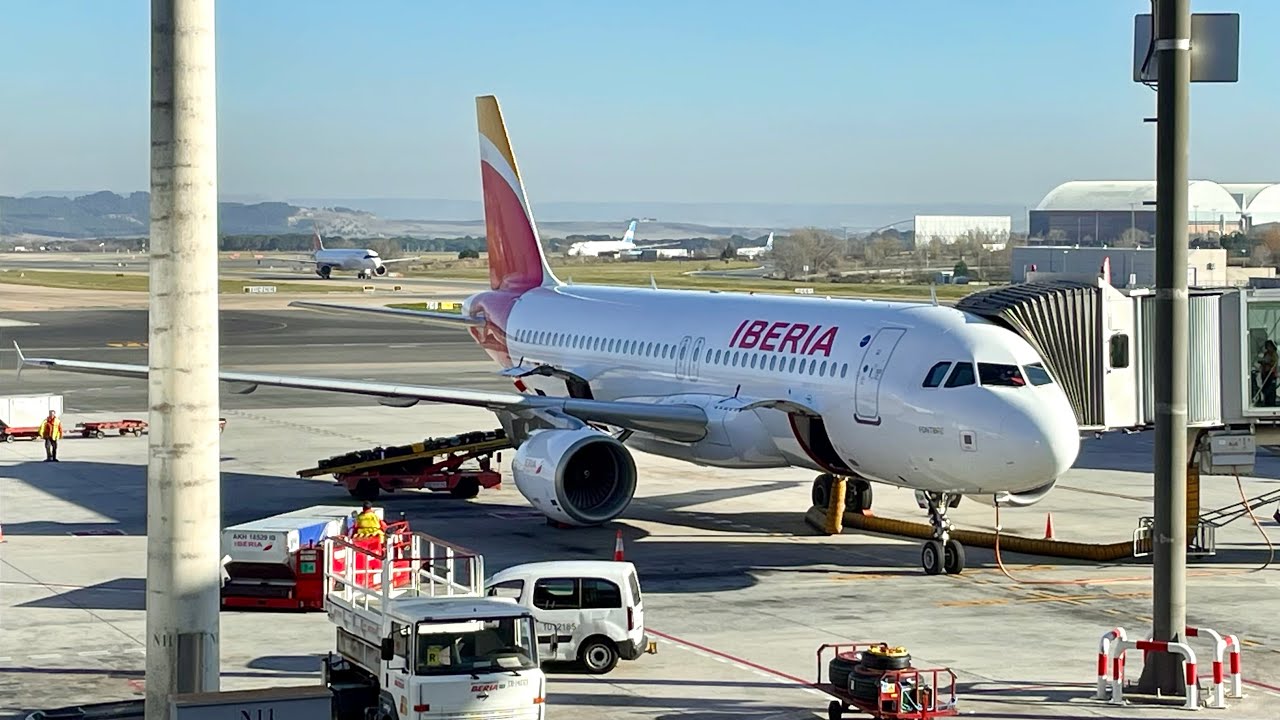 Airbus A320-200 | Iberia | Лиссабон (LIS) — Мадрид (MAD) | Полный Полёт | 4К