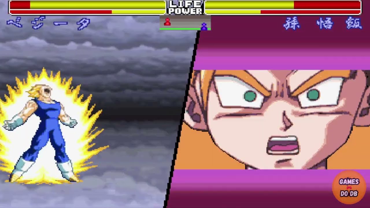 Majin Vegeta Ssj2 x Gohan Ssj2  (Dragon Ball Z: Shin Butoden - Sega Saturn / 1995)