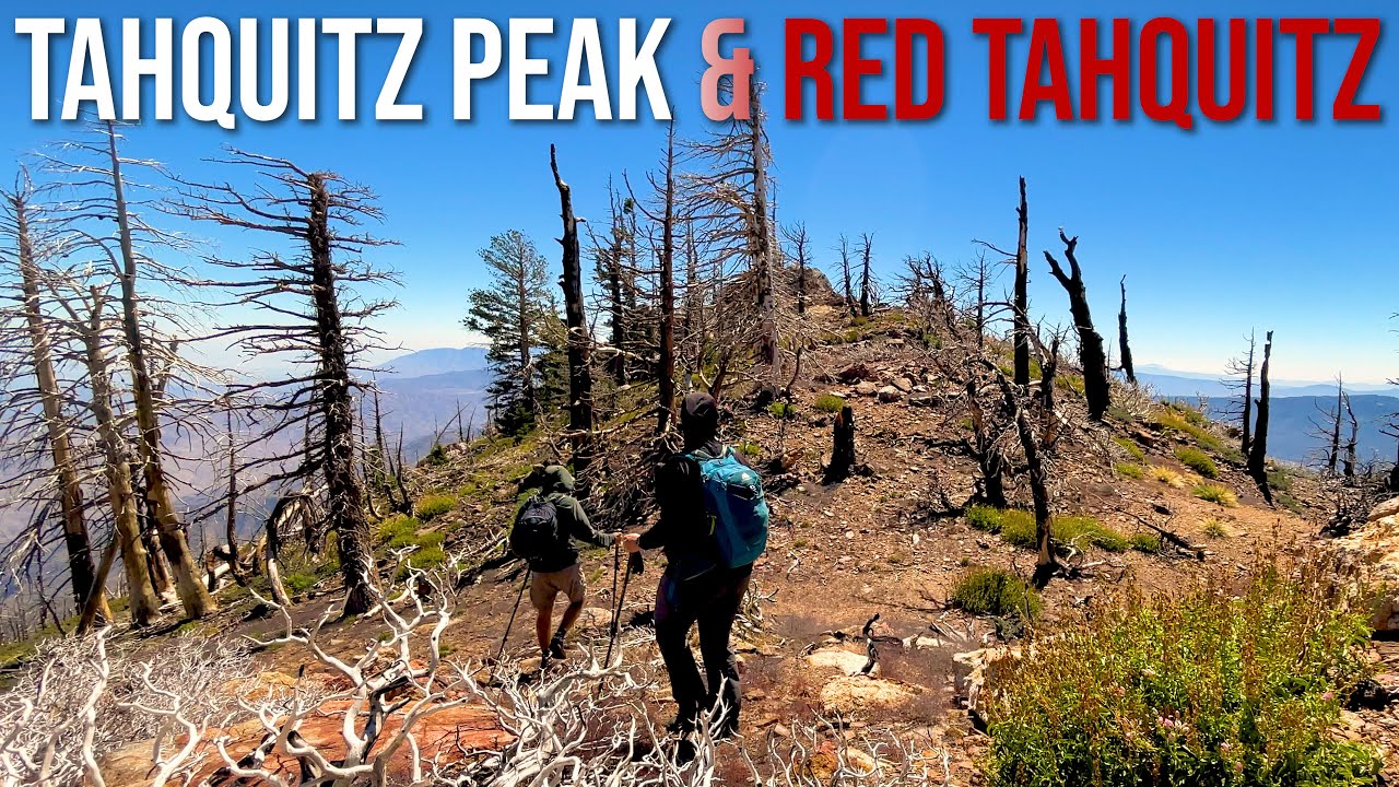 Day Hike to Tahquitz Peak and Red Tahquitz Peak, Idyllwild, San Jacinto State Park, 4K