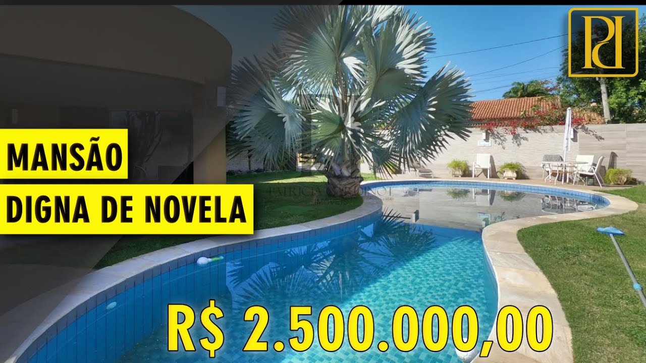 Mansão digna de novela a venda em Cabo Frio! Á beira de canal navegável