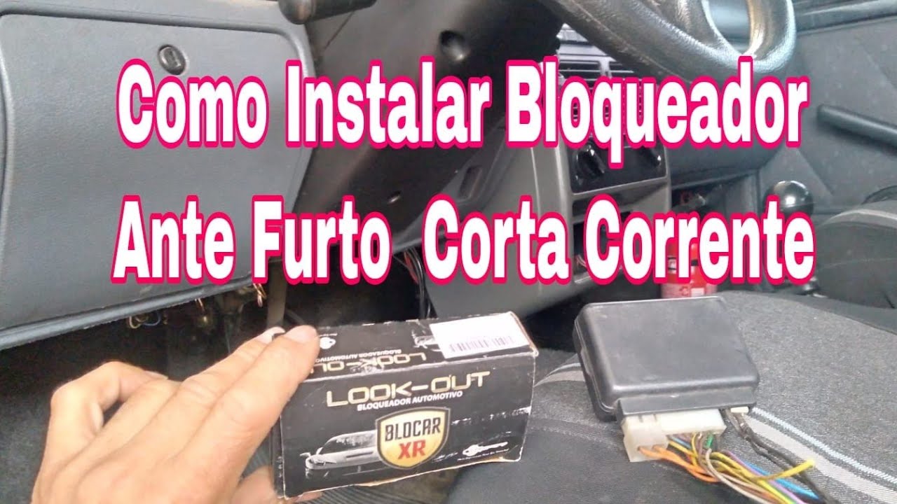 COMO INSTALAR BLOQUEADOR ANTE FURTO  CORTA CORRENTE #InteraçãoProfissional