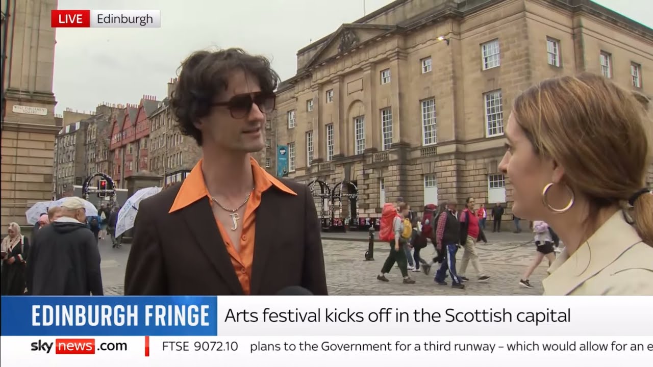 Jazz Emu live on Sky News : 01/08/2025 - Edinburgh Fringe 2025
