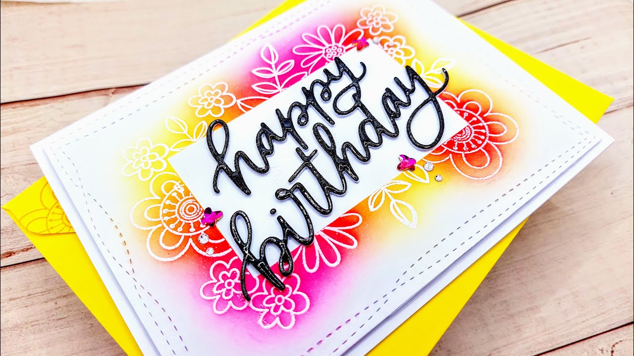 CAS Card | Simple Stamped Frame With Small Images