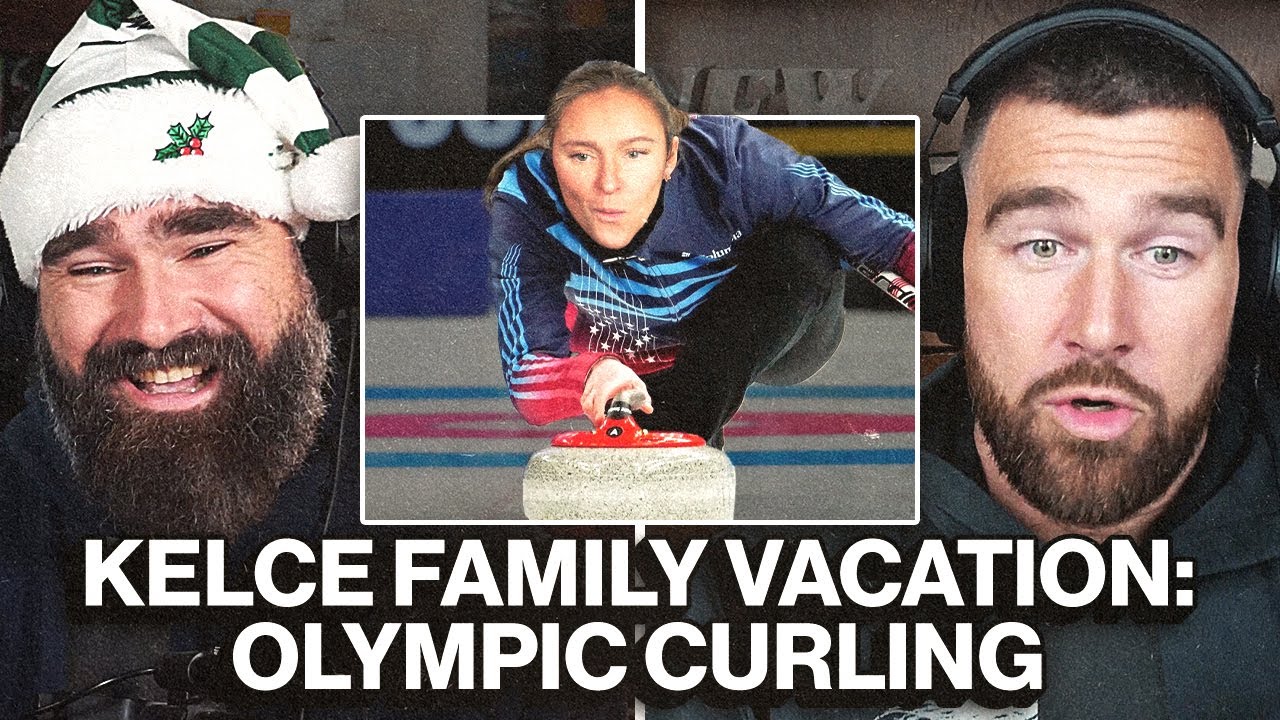 Jason and Kylie Kelce Curling Extraordinaires