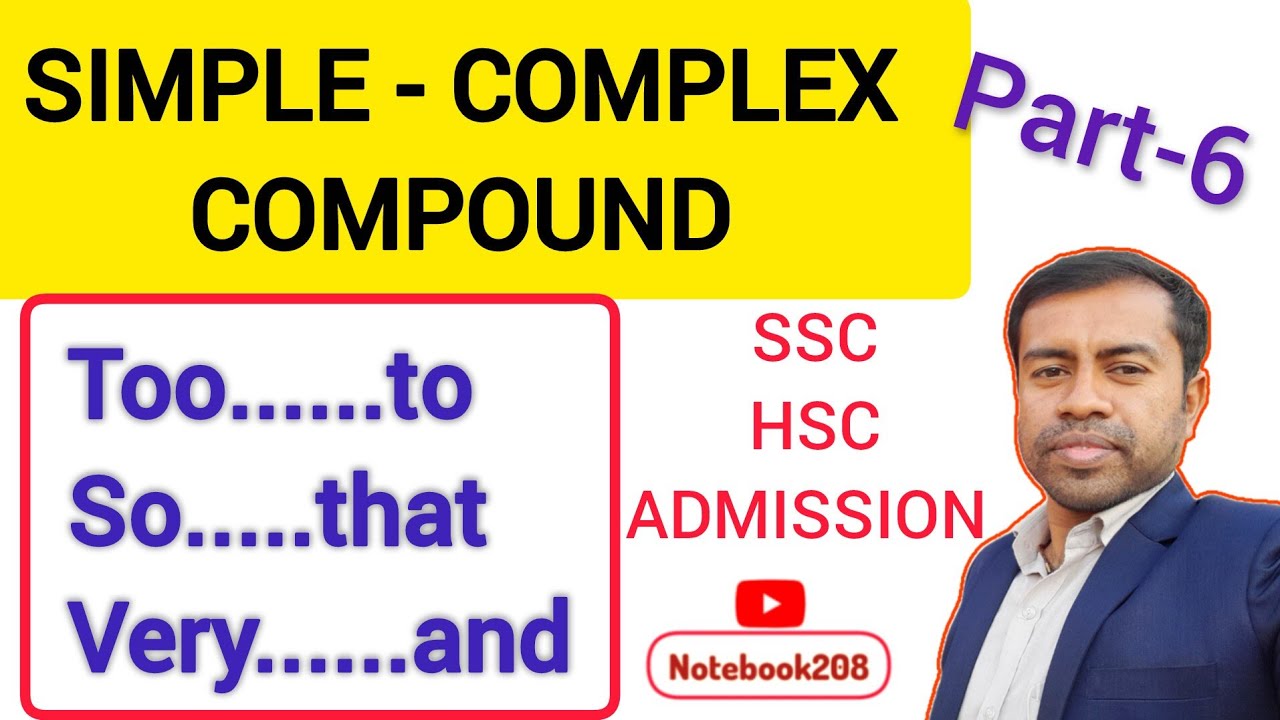 Complex to Compound Sentence class 9-10 || Transformation of Sentence SSC || HSC || Admission
