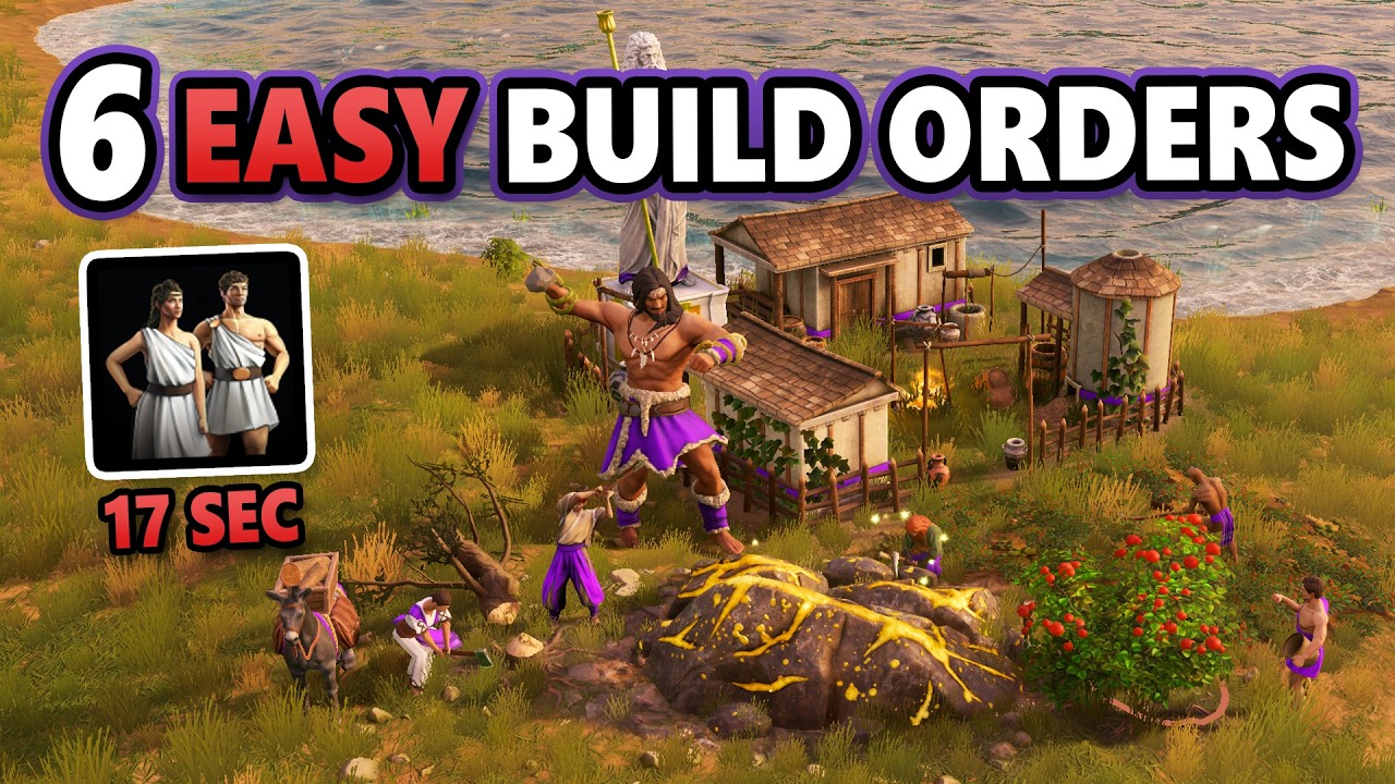 Easy Build Orders for All Civs in AoM: Retold | 2026 Update 17s Villager | Beginners Guide