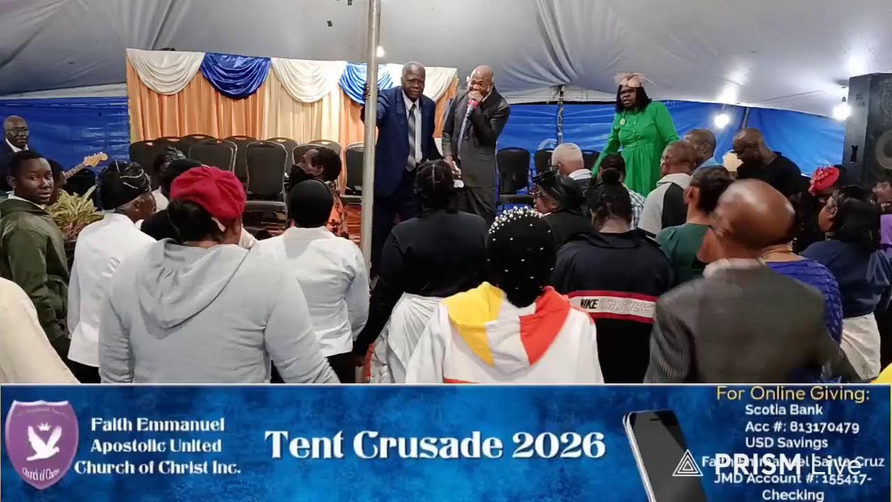 Tent Crusade 2026 Week 1:Tueesday Night Service  Speaker:Bishop D.Clarke 