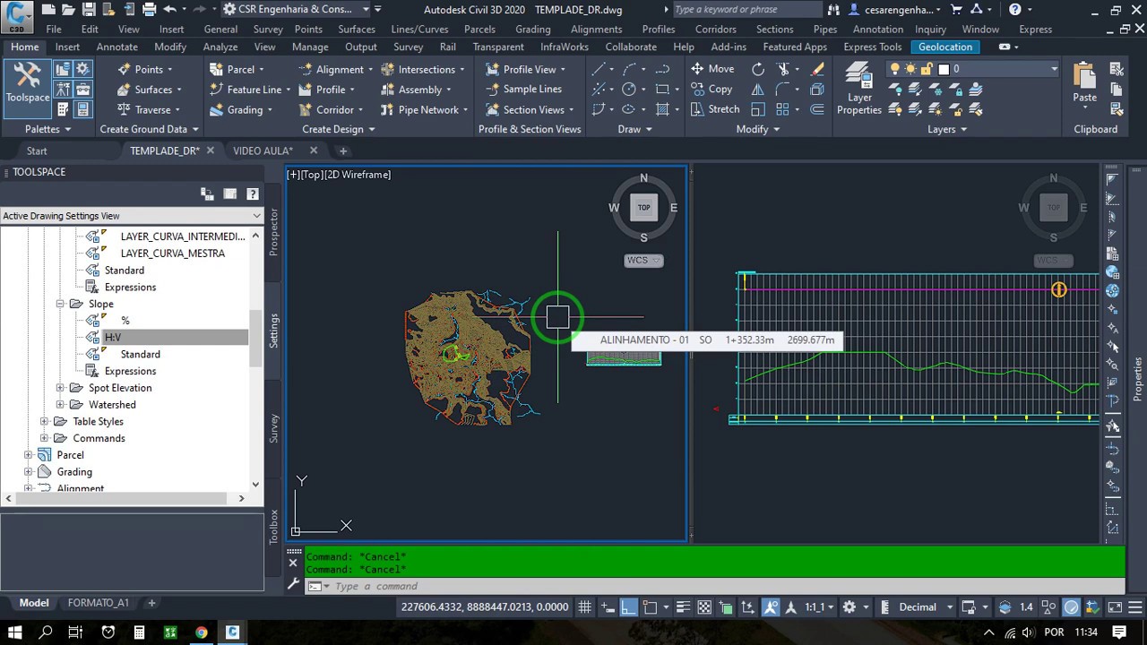 Importar TEMPLATE E CONFIGURAÇÕES EXISTENTES para trabalho existente no AutoCAD Civil 3D 2020