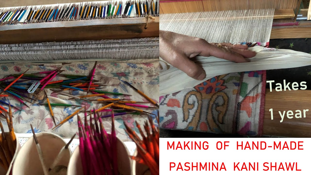 Original Pure Pashmina kani Shawl (reversible) hand manufacturing process. Takes almost 12 months 🧐