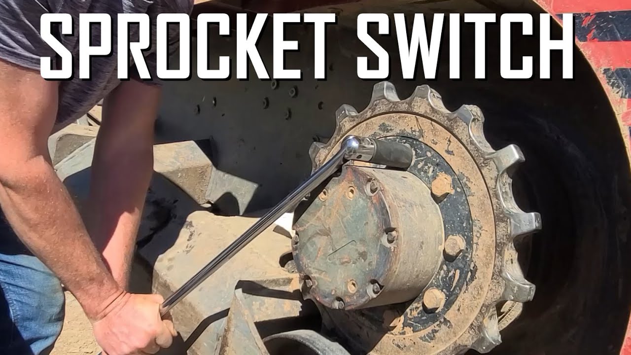 Replacing the sprockets on the Takeuchi TL130 // E103