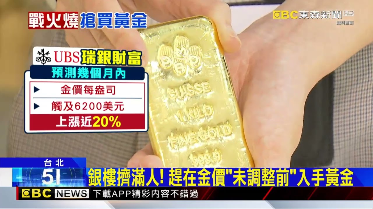 中東衝突金價恐跳漲、連假尾聲民眾衝銀樓@newsebc