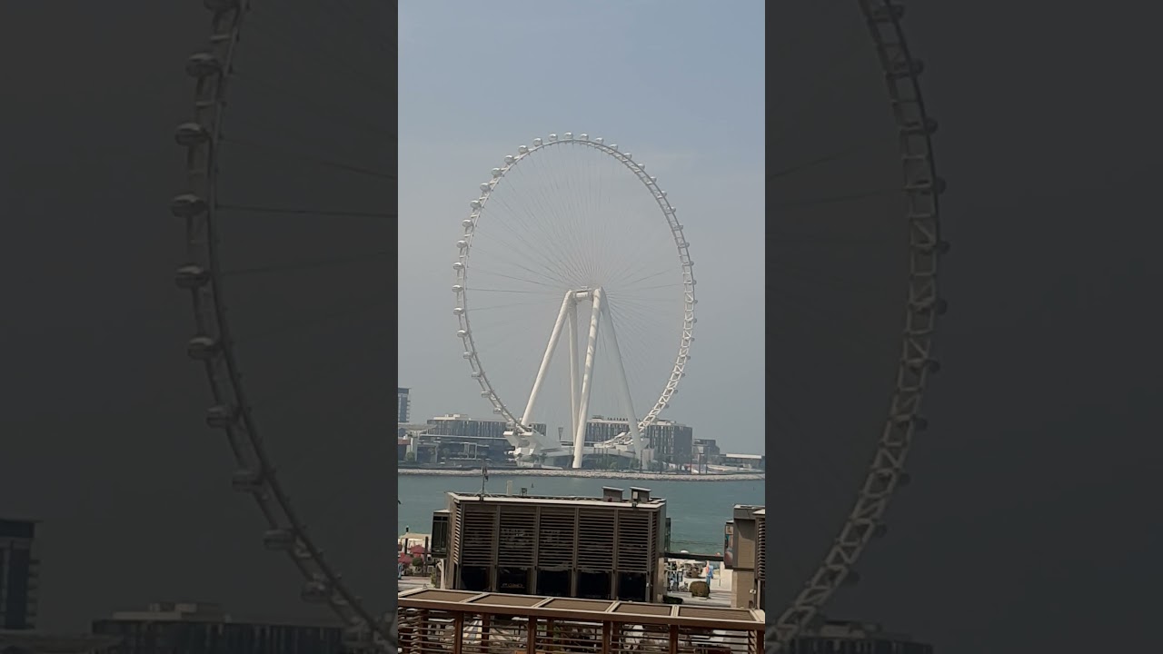 Самое высокое колесо обозрения в мире. Дубай ОАЭ. Jumeirah Beach Residence.  Dubai, UAE 