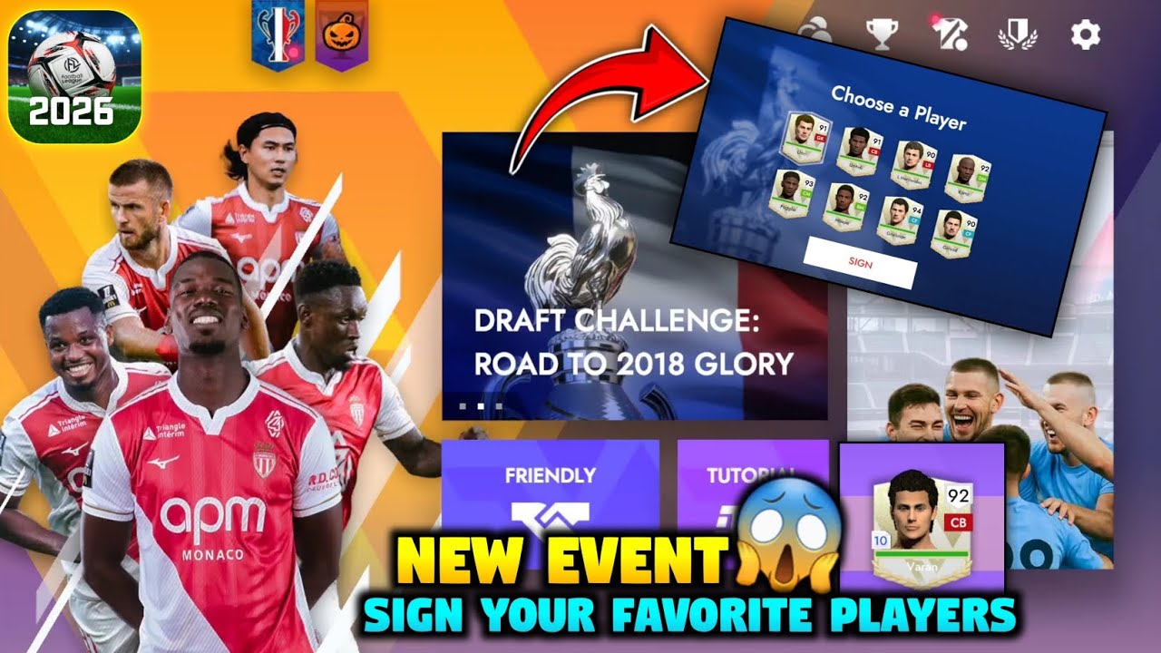Football League 2026 NEW EVENT || France Challenge & Unlock Premium Players