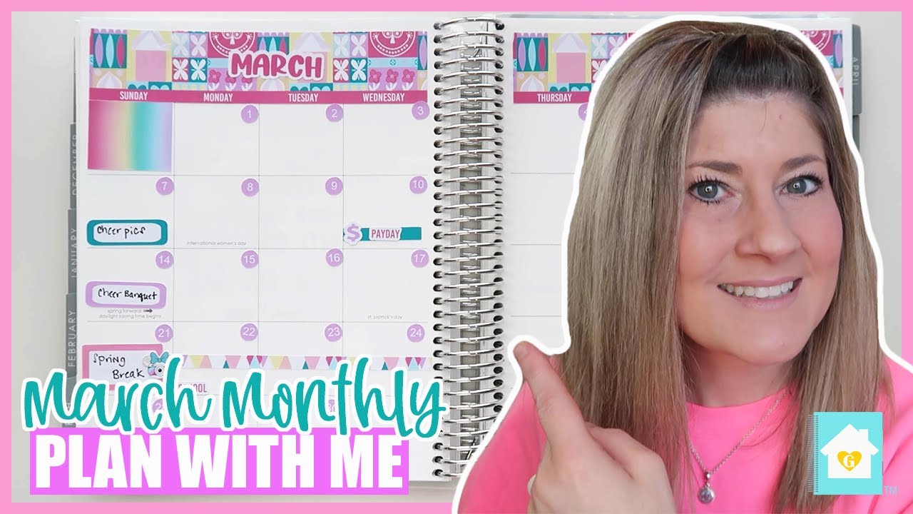 MARCH MONTHLY PLAN WITH ME | MY ETSY SHOP STICKERS 2021