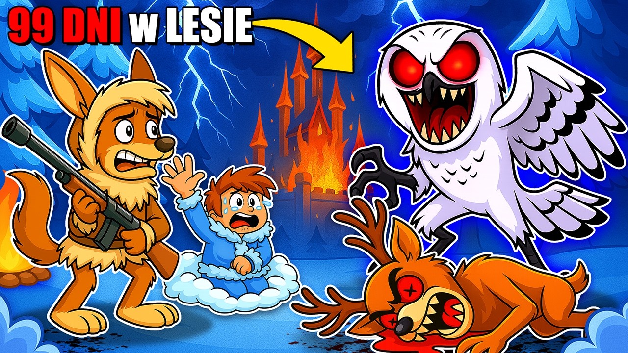 PRZETRWAJ 100 DNI Z NOWYM SOWIM BOSSEM W 99 NOCY W LESIE w Roblox!