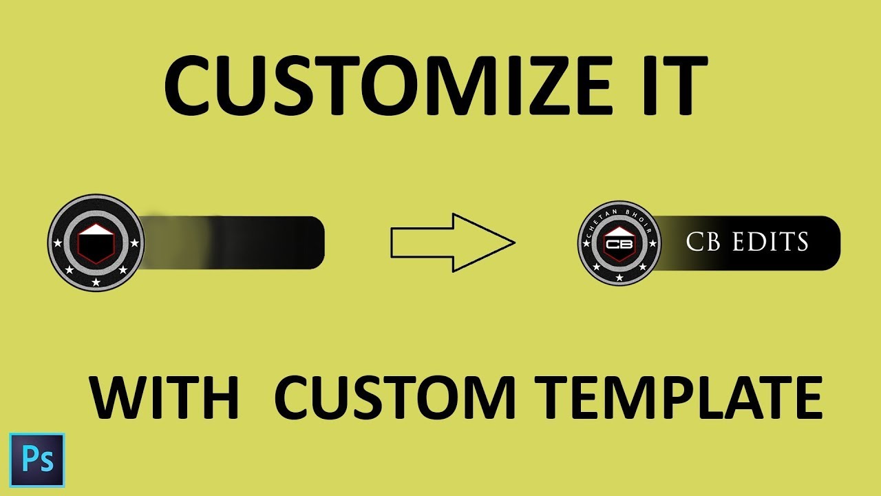 HOW TO MAKE CB EDITS LOGO WITH CUSTOMIZABLE TEMPLATE | CB EDITS LOGO KAISE BANAYE