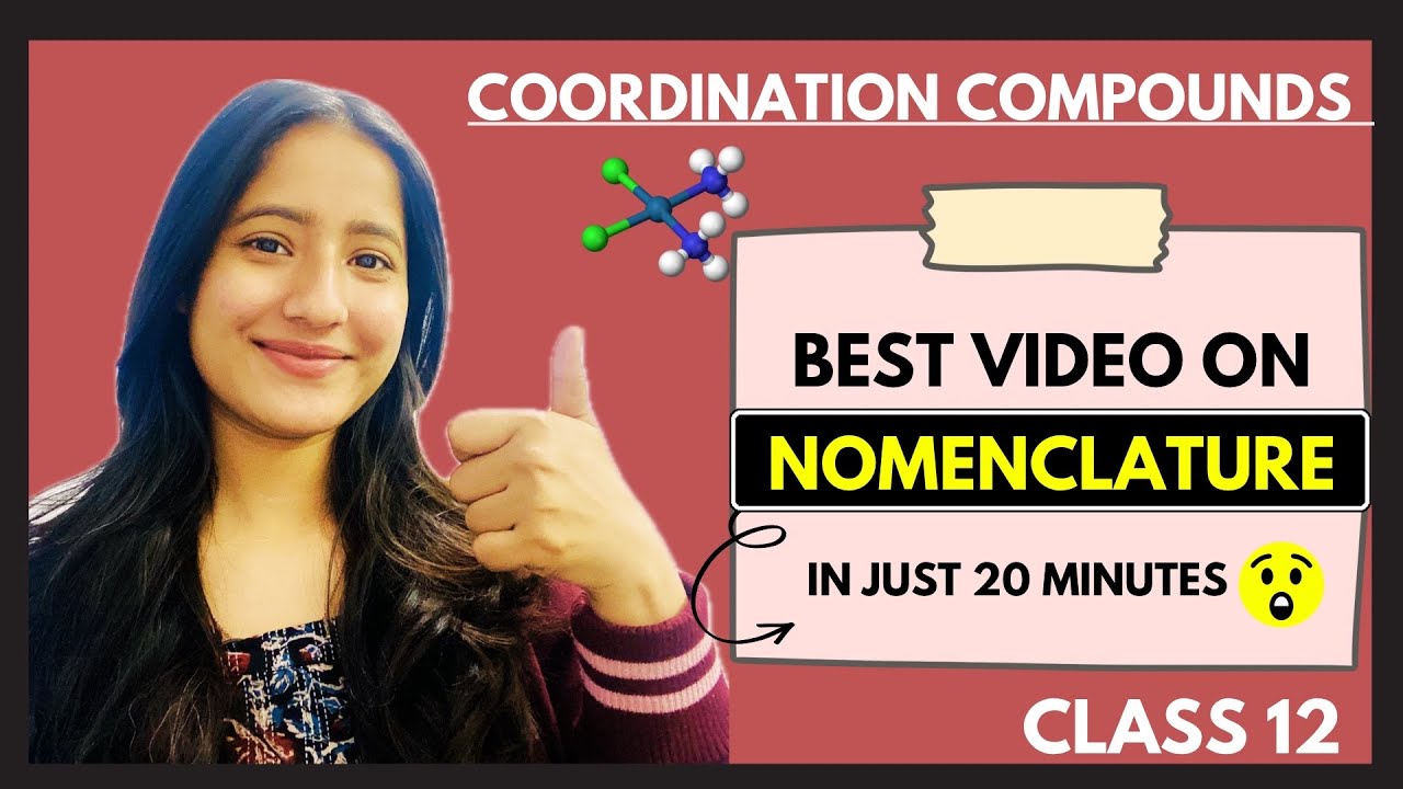 Nomenclature in Coordination Compounds | in just 20 minutes | Class 12 | ISC CBSE board #tapuromar