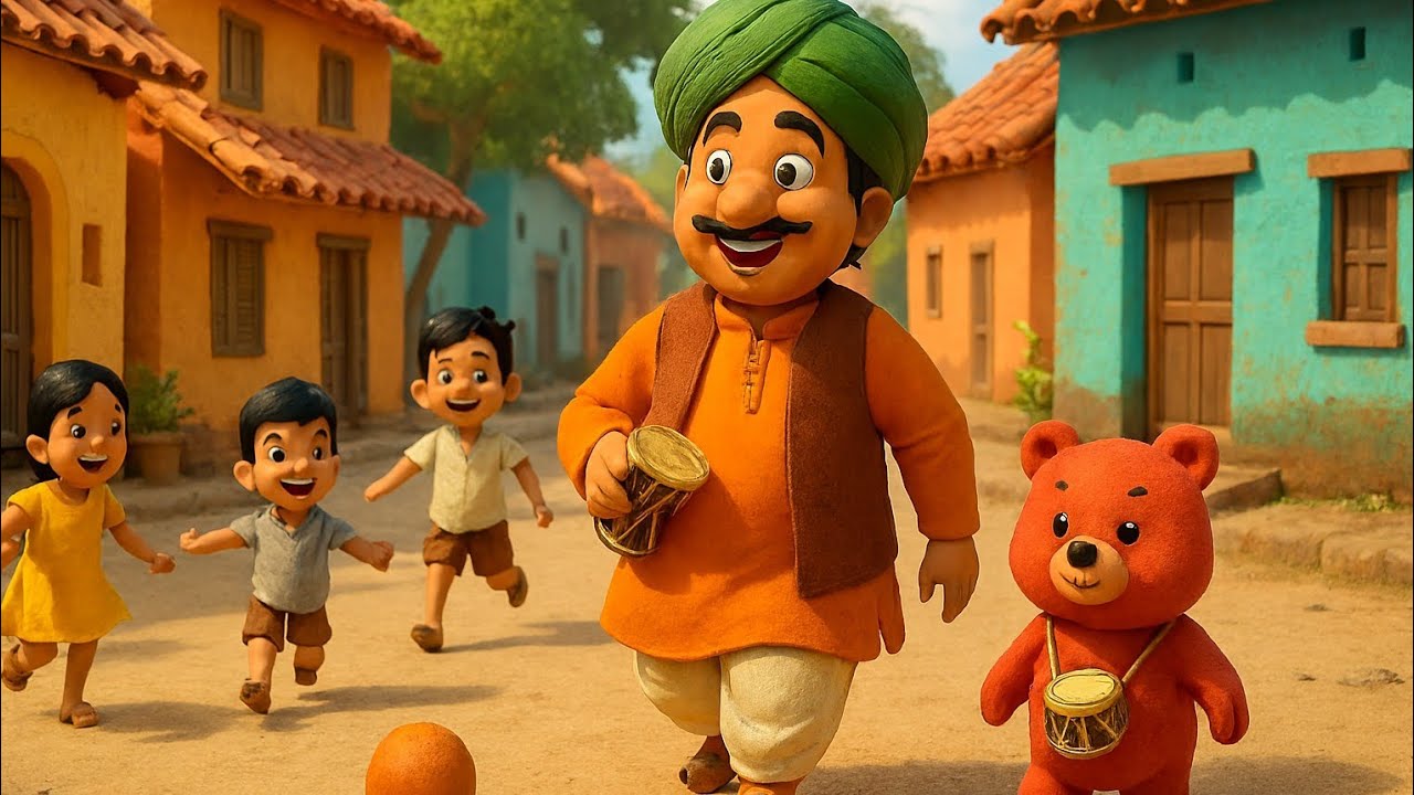 Kalu Madari Aaya Re | Fun Kids Rhyme with Dancing Bear 🐻🎶