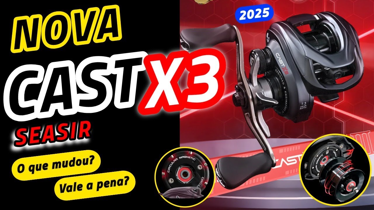 NOVA SEASIR CAST X3 – Unboxing + Review Mecânico! Será que Evoluiu Mesmo? #aliexpress
