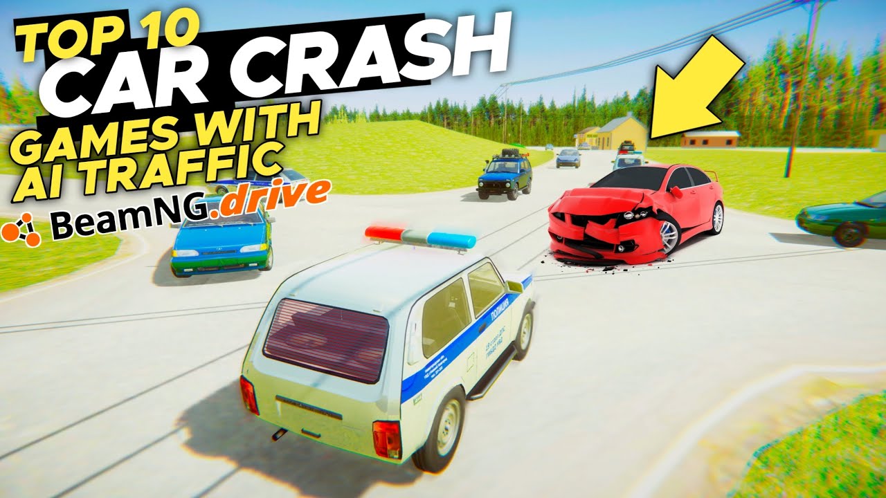 ТОП-10 лучших симуляторов автокатастроф, таких как BeamNG Drive, с искусственным интеллектом траф...