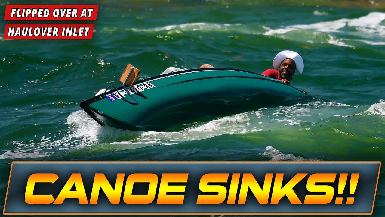 DISASTER! BOAT FLIPS OVER AND GOES DOWN AT HAULOVER INLET !! POLICE RESCUE | WAVY BOATS