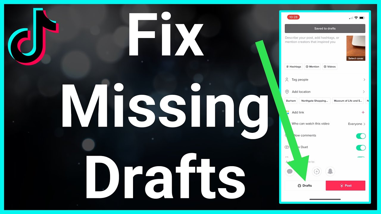 How To Fix Missing Drafts On TikTok