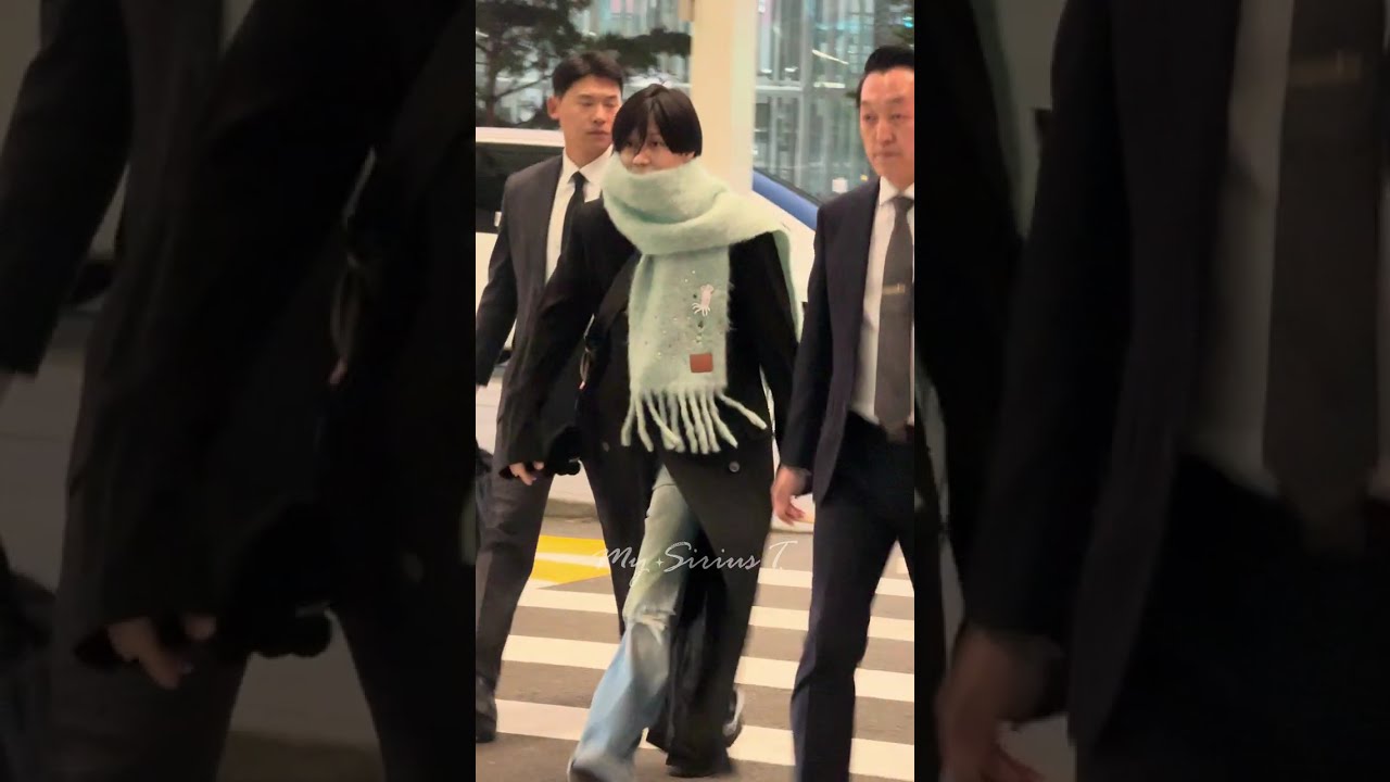 Taemin 태민 🐣🧣✈️ ICN Airport DEPARTURE to Manila [4K] 인천공항 출국 #WorldTour #Ephemeral_Gaze 🖤💙👑