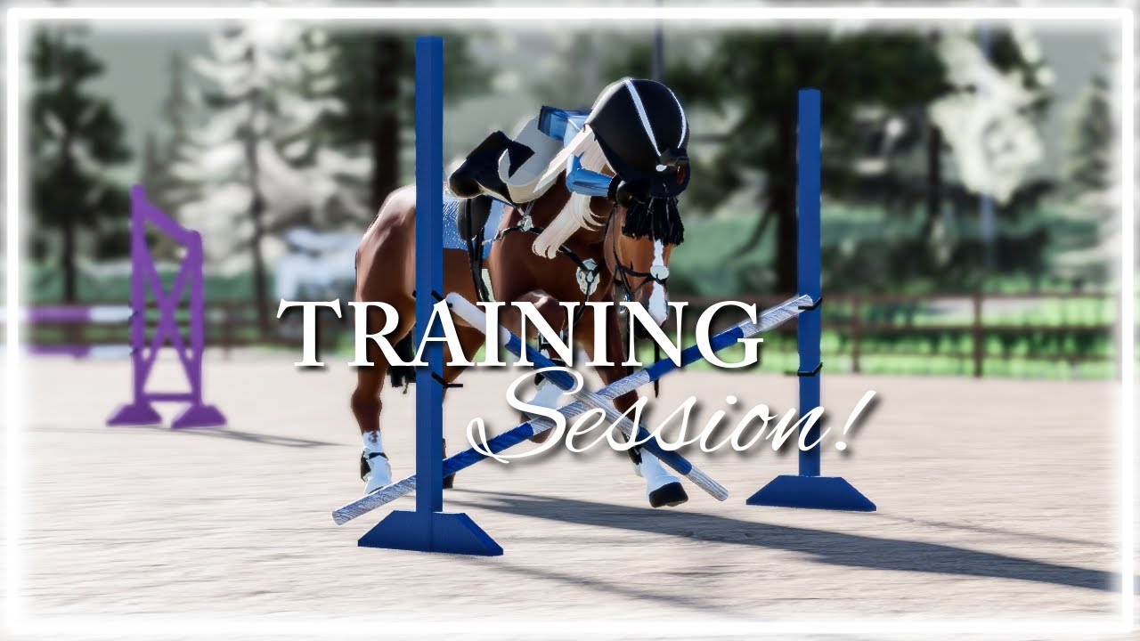 COME TRAIN A HORSE WITH ME!! *spooky horse*|| Strideway RRP ep 6