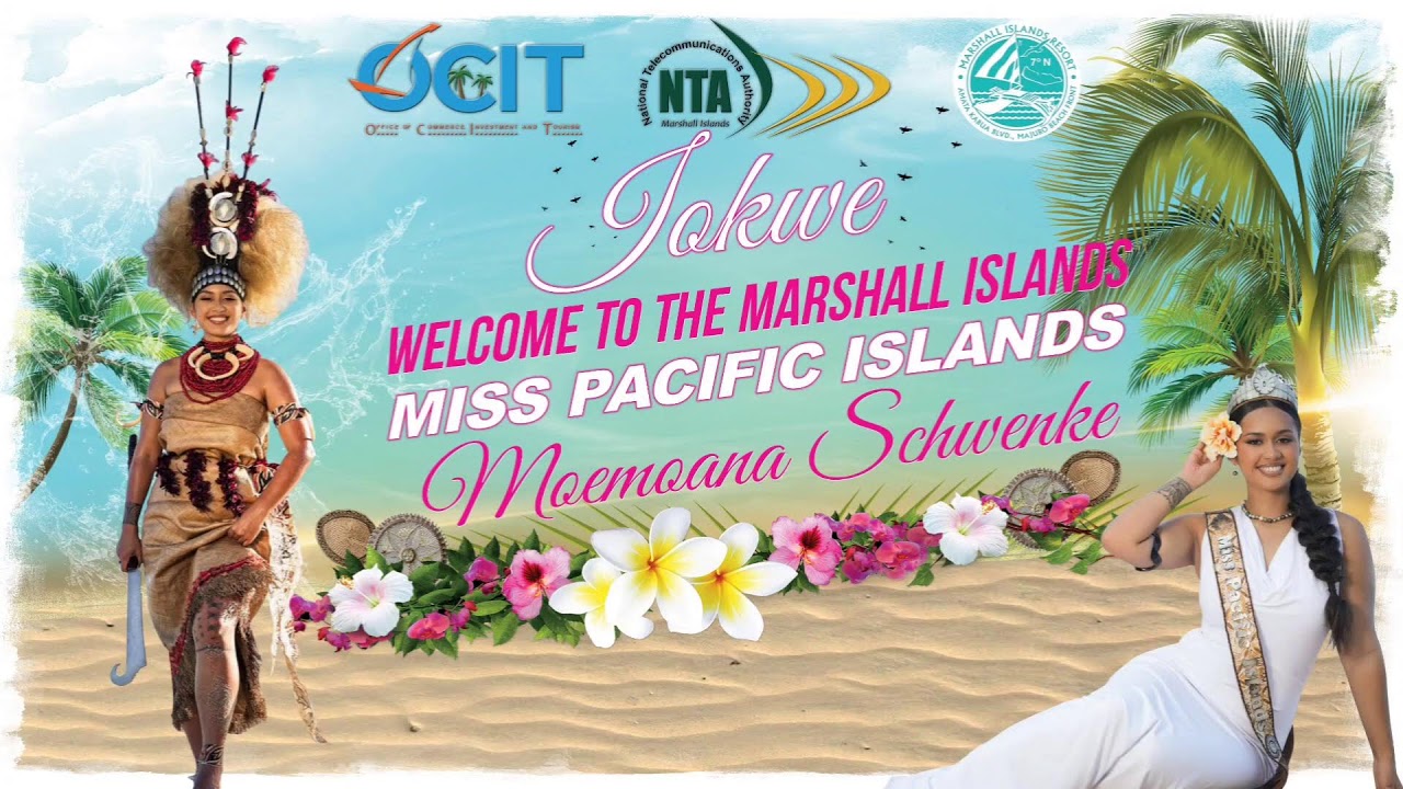 Arrival of Miss Pacific at Majuro, Marshall Islands & Motorcade