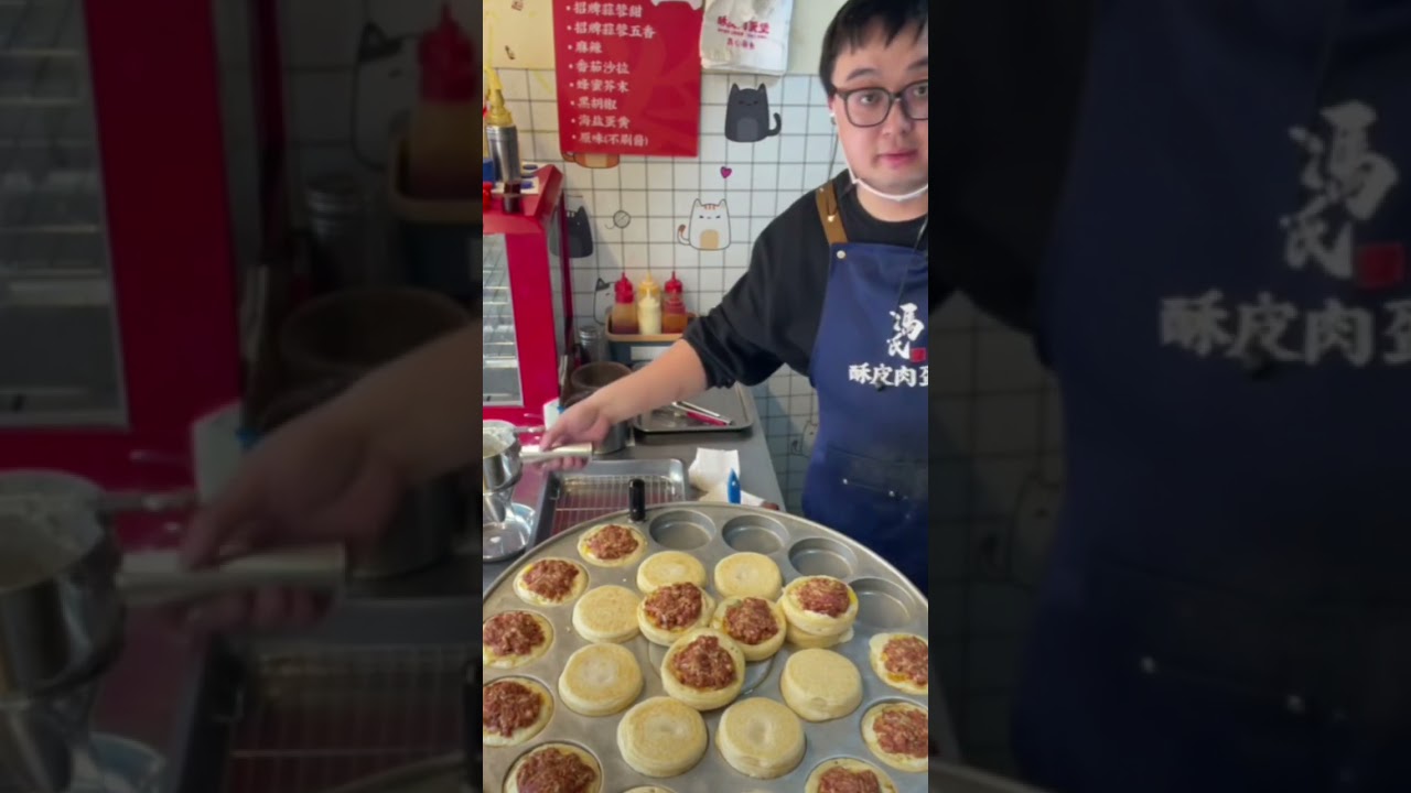 The process of making and selling grilled cold noodles