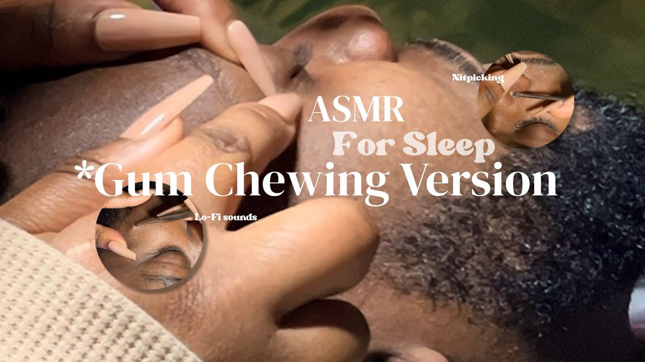 ASMR with gum chewing & smacking for DEEP SLEEP in under 16 minutes ~ no talking