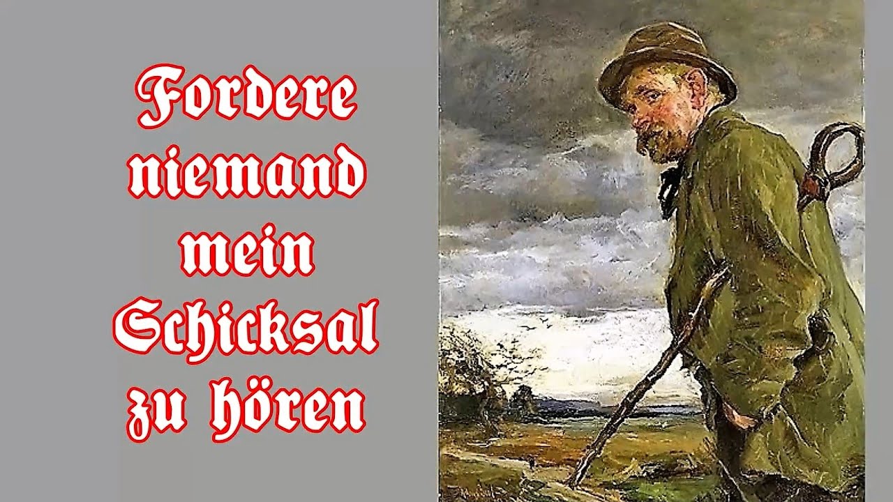 Fordere niemand mein Schicksal zu hören - Deutsches Handwerkerlied/German craftsman song + English T