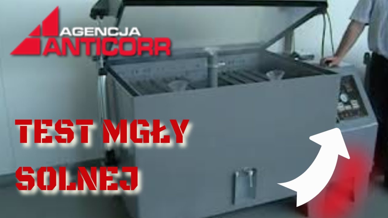 Test mgły solnej - badanie mgły solnej w komorze SALT-CAB