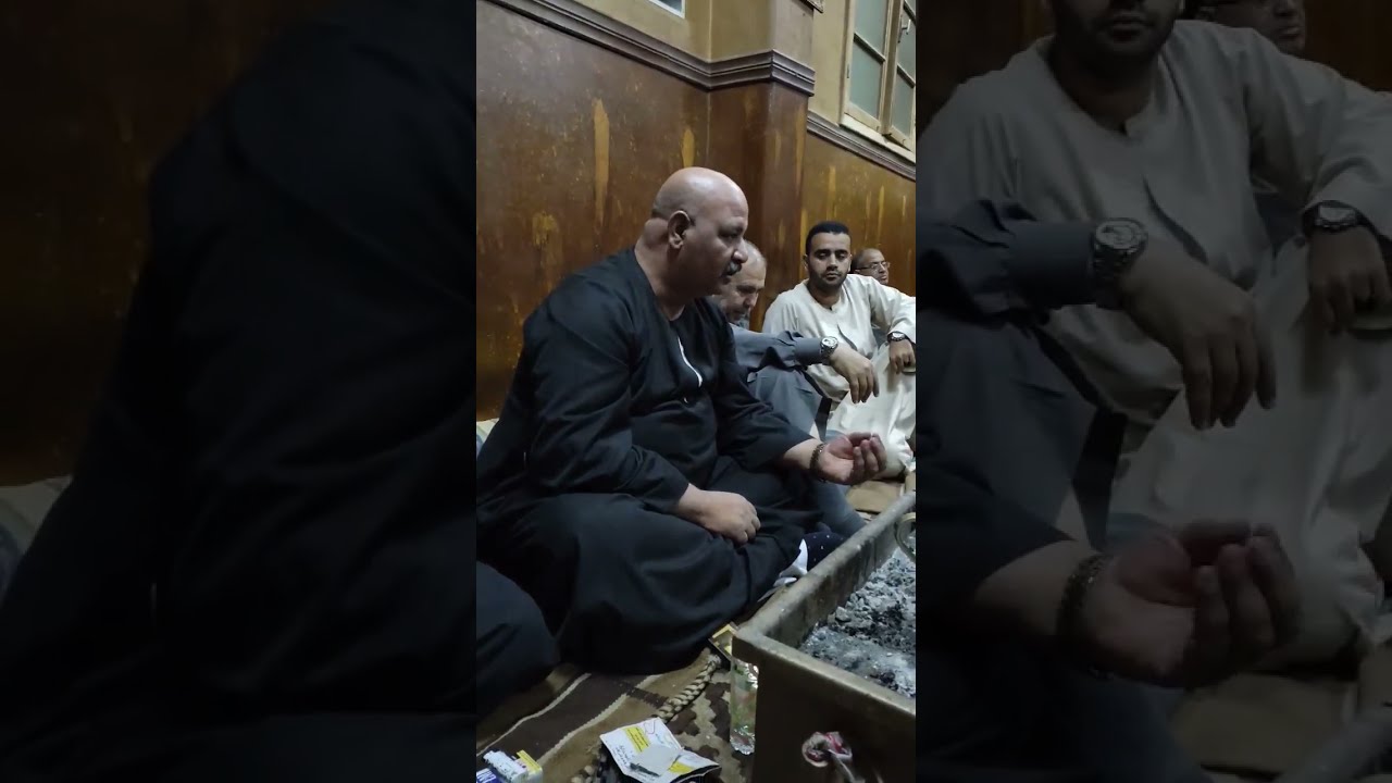 جلسة عرفية للصلح بين زوجين بمحافظة القليوبية بحضور الحاج عماد حمامة وتم الصلح والتراضى بين الطرفين