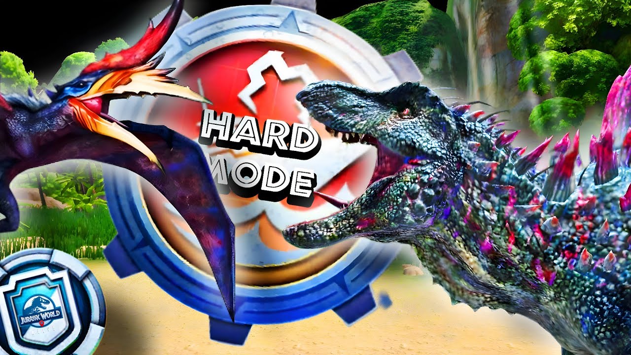 HARD MODE BOSS RISE UP + 4 Vs 4 BRAWL || JURASSIC WORLD ALIVE || V3.16