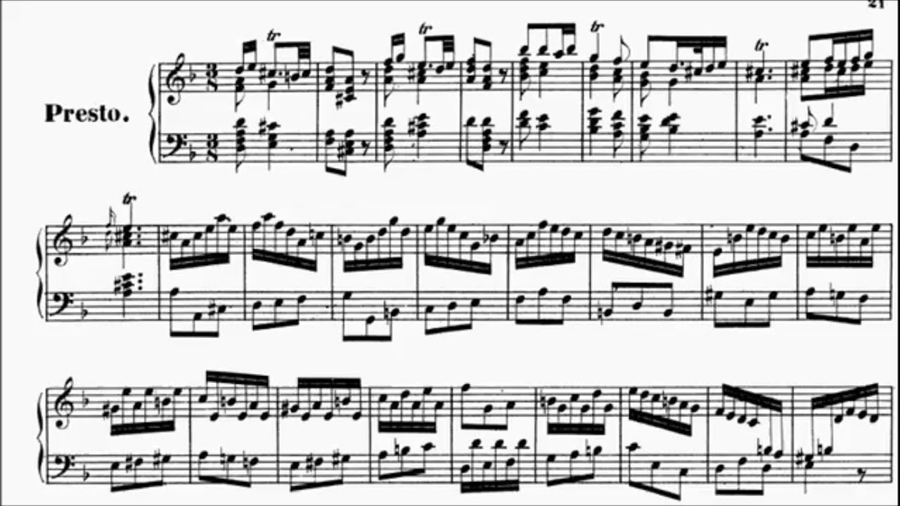 HKSMF 78th Piano 2026 Class 124 Grade 7 Handel Presto Suite No.3 HWV 428 Sheet Music 校際音樂節