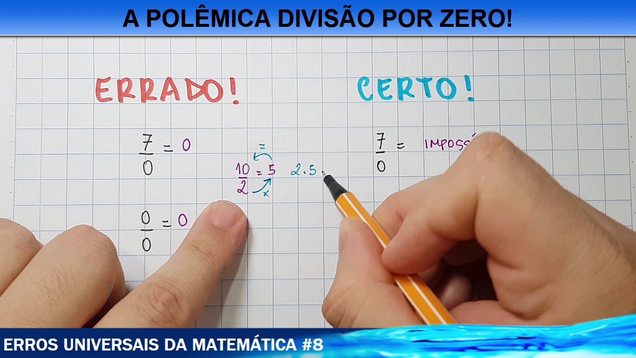 ☑️ A POLÊMICA DIVISÃO POR ZERO!! - Erros universais IX