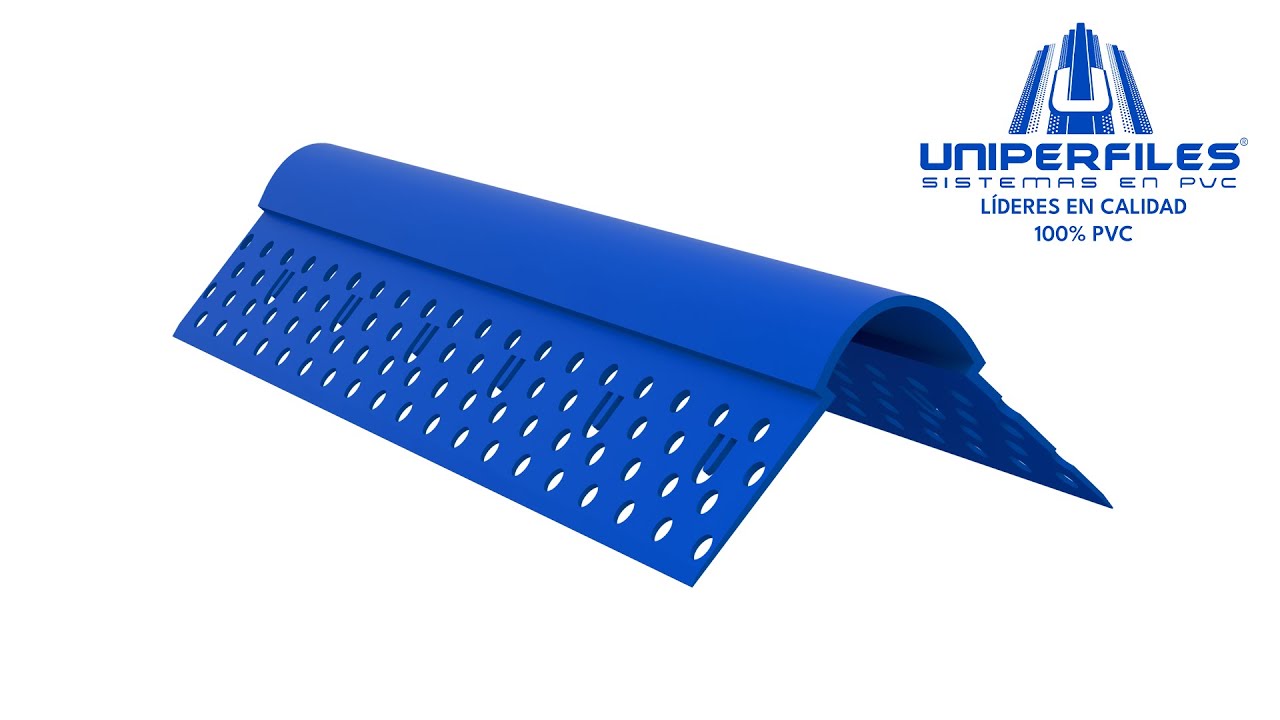 Esquinero Protector Redondo Externo Perforado UNIPERFILES