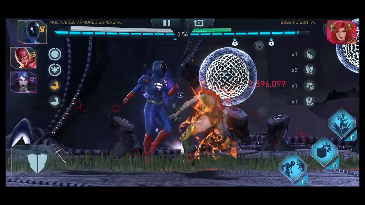 Armored SuperGirl One Shots Boss EPI | T10 League Raid #injustice2mobile #injustice2