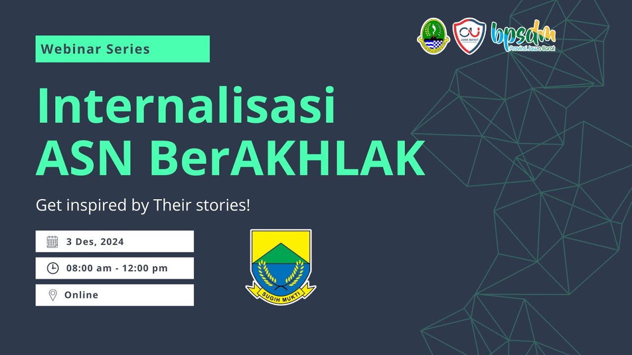 Webinar Internalisasi ASN Berakhlak