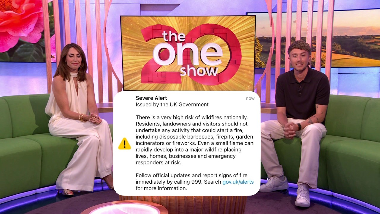 The One Show interrupted by Severe Alert 14/08/2026