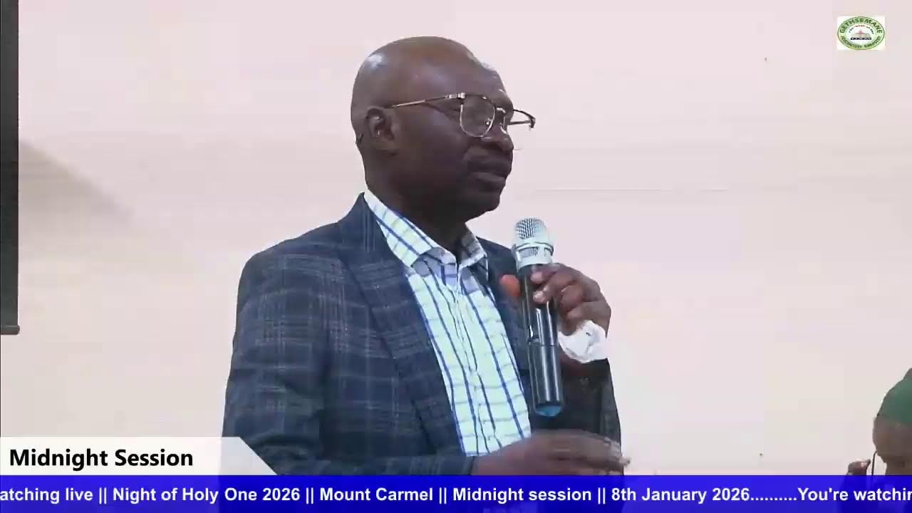 You're watching live || Night of Holy One 2026 || Mount Carmel || 8th January 2026