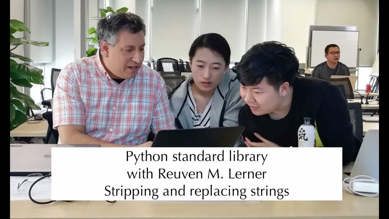 Python standard library: Stripping and replacing strings