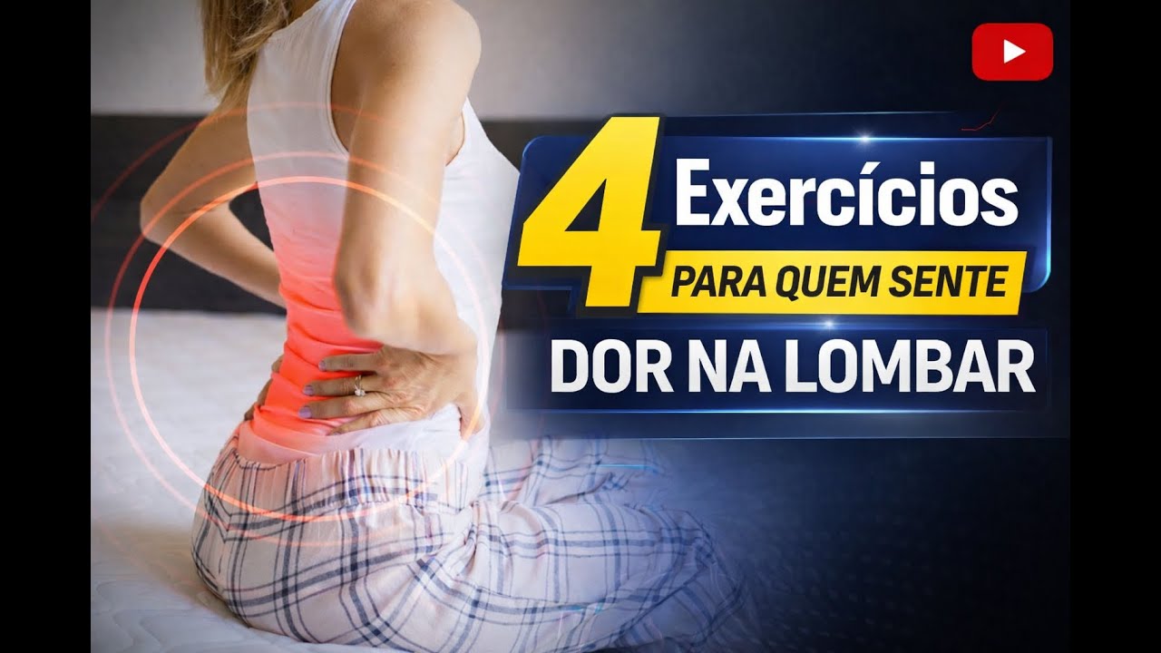 4 Exercícios de Fortalecimento Muscular para a Lombar !!