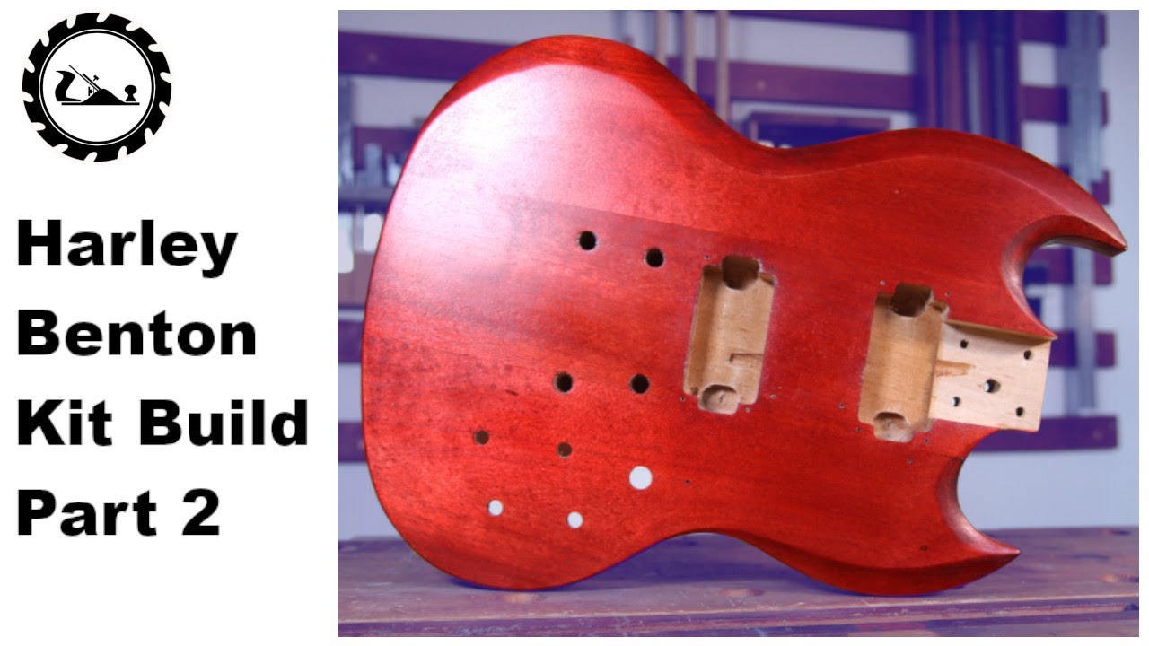 Harley benton DC kit build part 2. Applying the finish.